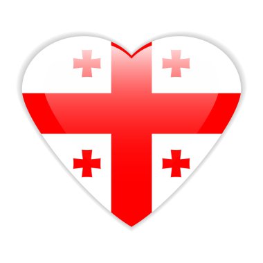 Gürcistan bayrağı düğmesi.