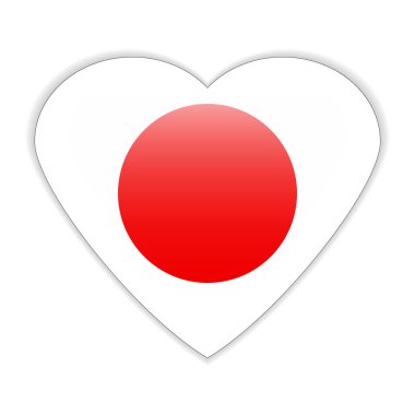 Japonya bayrak düğmesini.