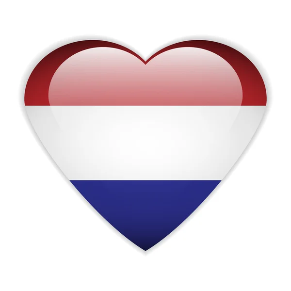 荷兰国旗按钮。原来的颜色. — 图库矢量图片
