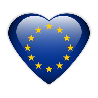 Avrupa Birliği bayrağı düğmesi.