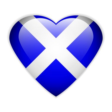 İskoçya bayrağı düğmesi.