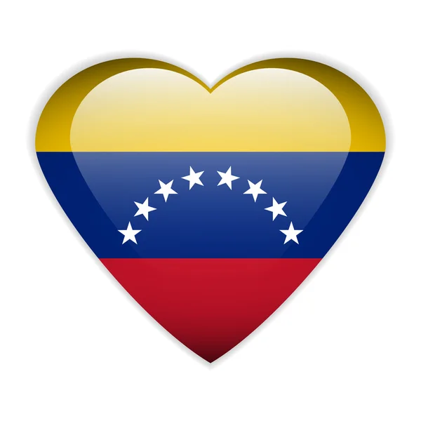 Venezuela Flaggenknopf. — Stockvektor