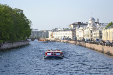 saint Petersburg fontanka Nehri'nin görünümü