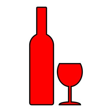 şişe ve glasse simgesi