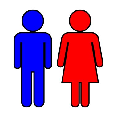 Male and Female icons clipart