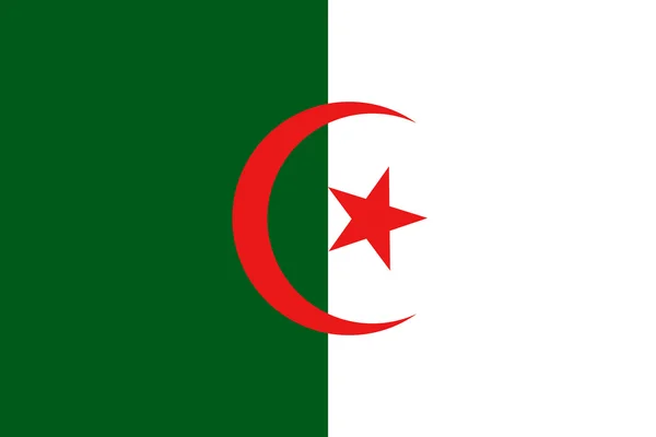 Flaf van Algerije — Stockvector