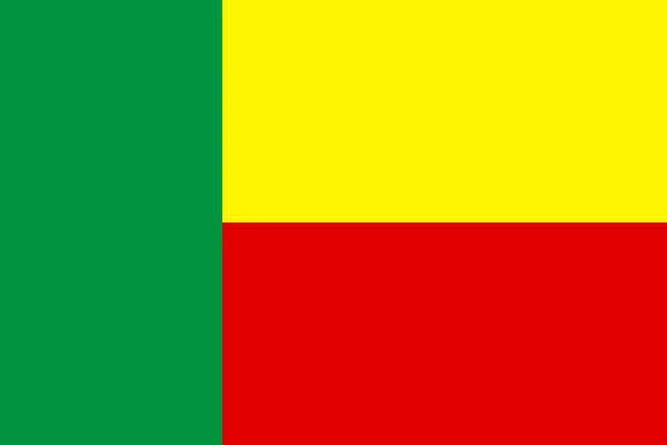 Bandera de Benin — Archivo Imágenes Vectoriales