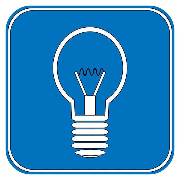 Bouton ampoule — Image vectorielle