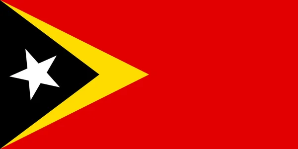 Drapeau du Timor oriental — Image vectorielle