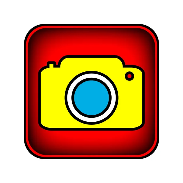 Camera button — Stock Vector