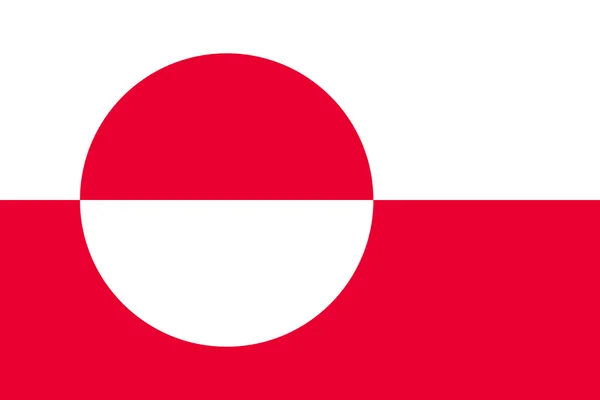 Прапор Ґренландії — стоковий вектор