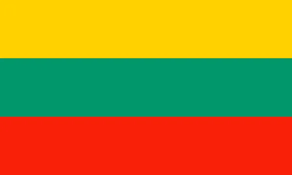 Bandera de lithuania — Vector de stock