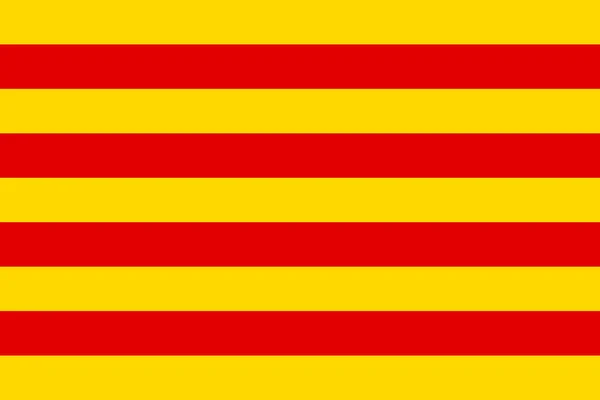 Bendera Catalunya - Stok Vektor