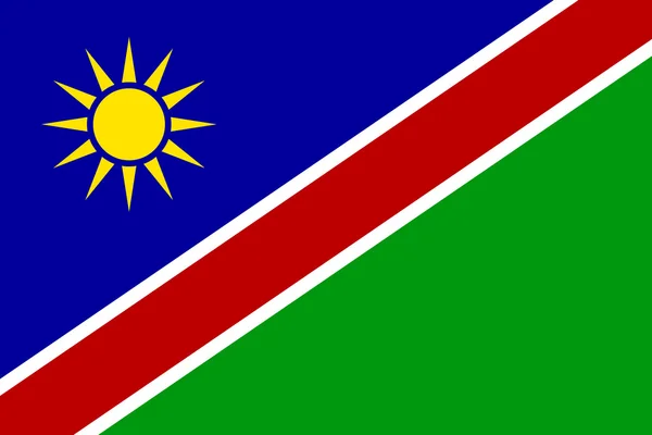 ナミビアの旗 — ストックベクタ