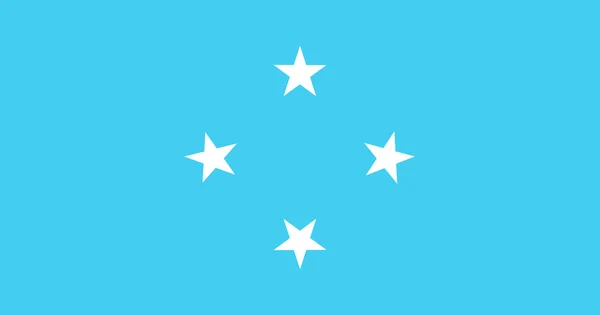 Bandera de micronesia — Vector de stock