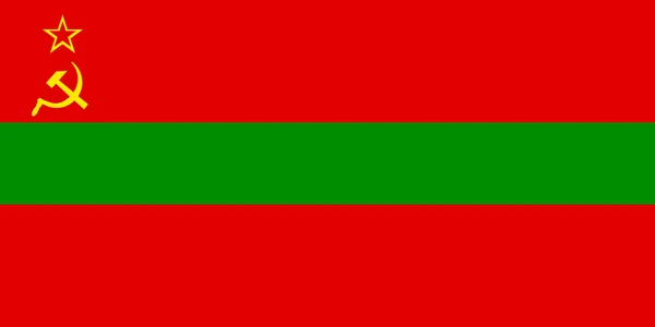 Flag af Transdnestrien – Stock-vektor