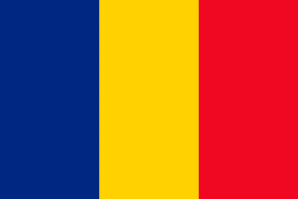 Bandera de Romania — Vector de stock