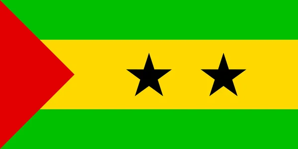 Flagge von Sao Tome und Principe — Stockvektor