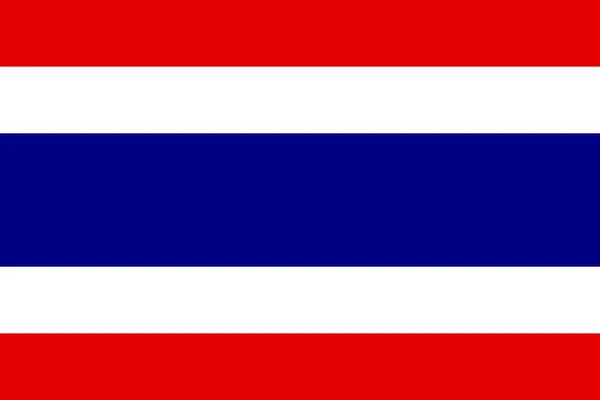 Bandera de Tailandia — Vector de stock