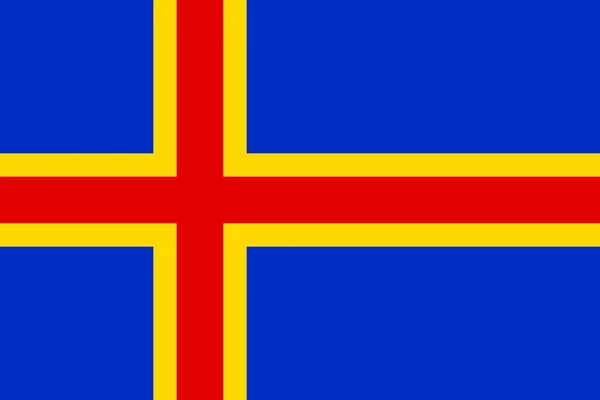 Flag of Aland Island — Stock Vector