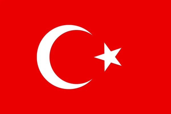 Bandera de Turkey — Vector de stock