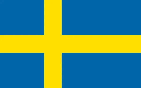 Švédská vlajka — Stockový vektor