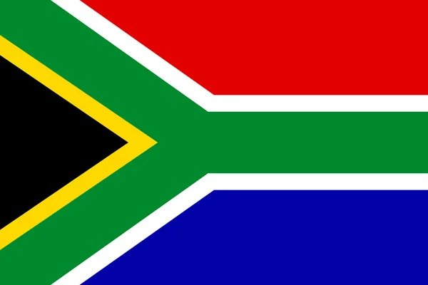 Vlag van Zuid-Afrika. — Stockvector