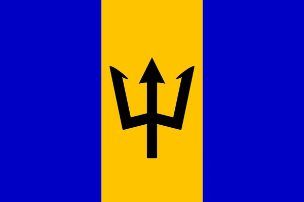 Flag of Barbados — Stock Vector