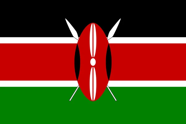 Bandera de Kenya — Archivo Imágenes Vectoriales
