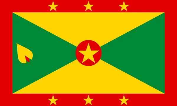 Bandeira de Granada — Vetor de Stock