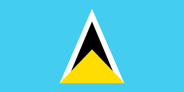 Flag of Saint Lucia — Stock Vector
