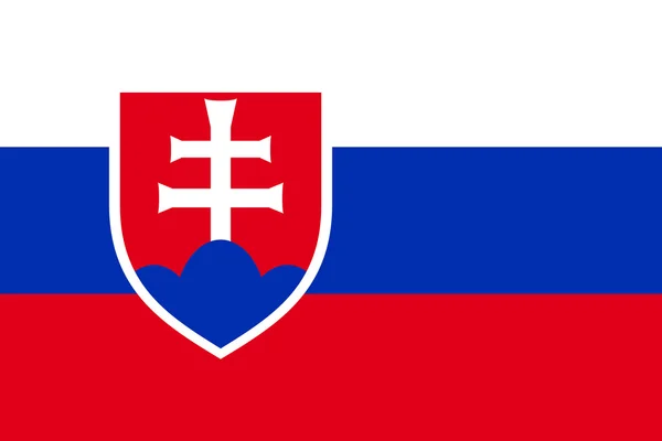 Vlag van Slowakije — Stockvector