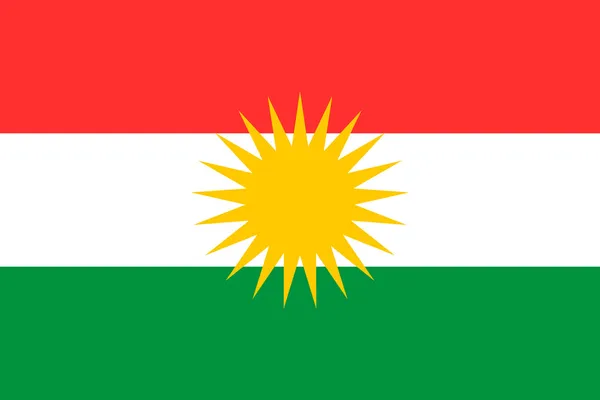 Прапор Курдистан — стоковий вектор