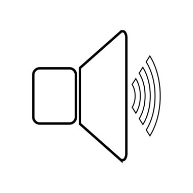 Hoparlör ses ayarı simgesi