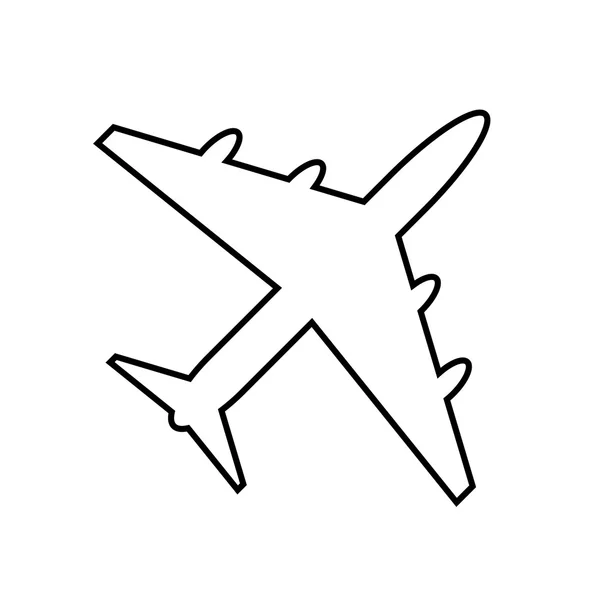 Lentokoneen kuvake — vektorikuva