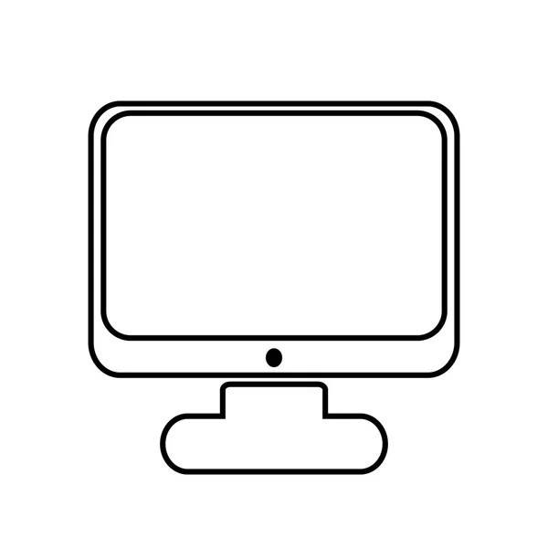 Ikona počítače — Stockový vektor