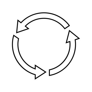 yuvarlak ok işareti simgesi