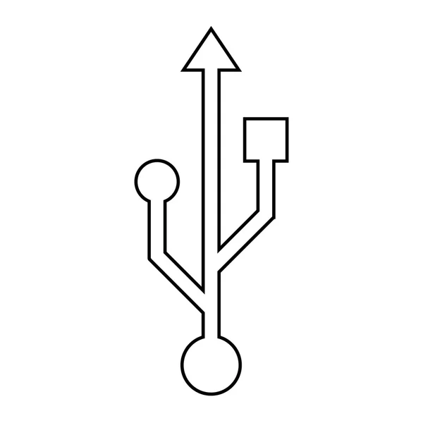 Иконка USB — стоковый вектор