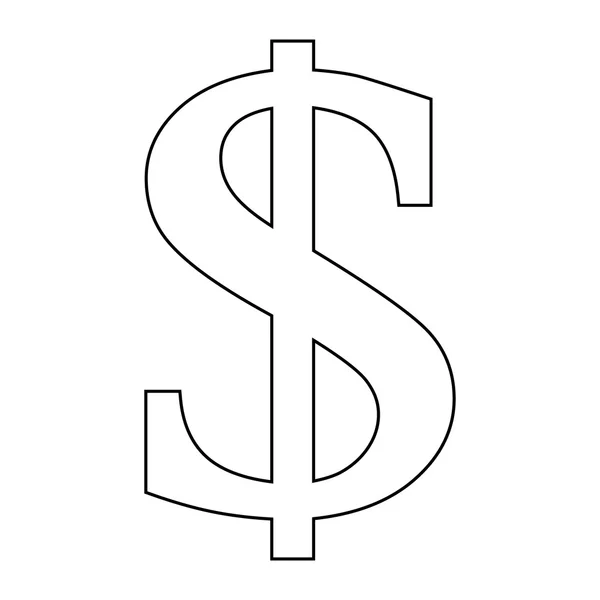 Долларовая икона — стоковый вектор