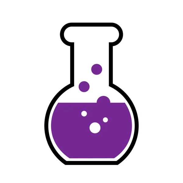 Vidrio de laboratorio — Vector de stock