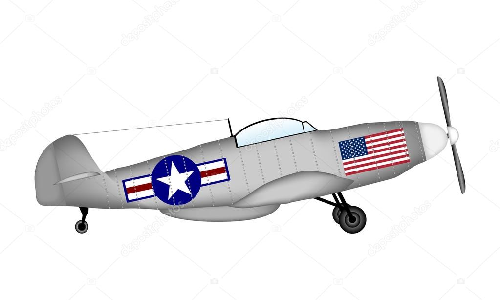 American fighter P-51 Mustang
