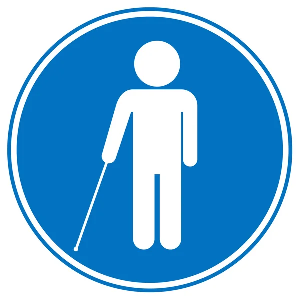 盲人禁用标志 — 图库矢量图片