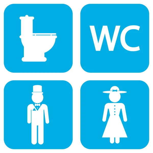 WC pictogrammen — Stockvector