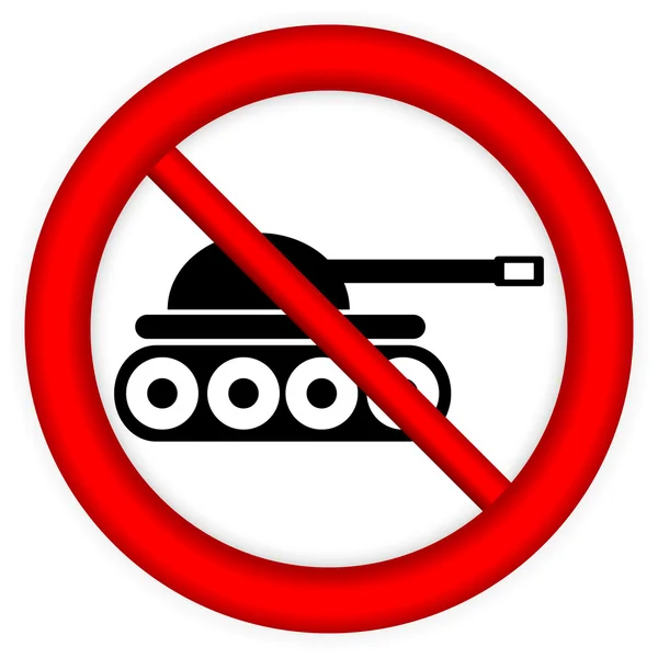 No war sign — Stock Vector