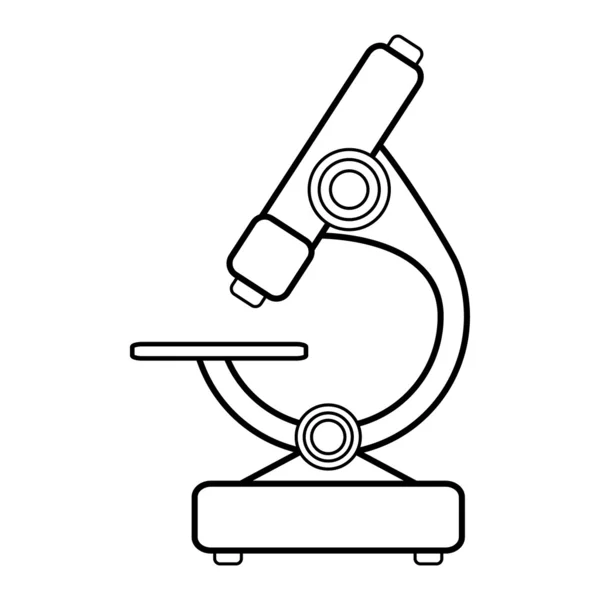 Icona del microscopio — Vettoriale Stock