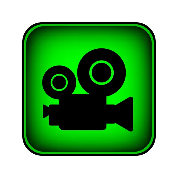 Video camera button — Stock Vector