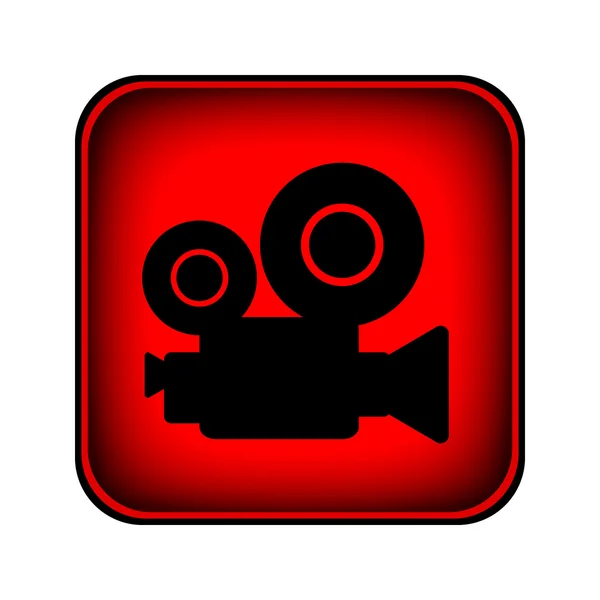 Przycisk kamery wideo — Wektor stockowy