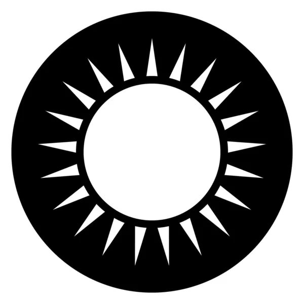 太阳按钮 — 图库矢量图片