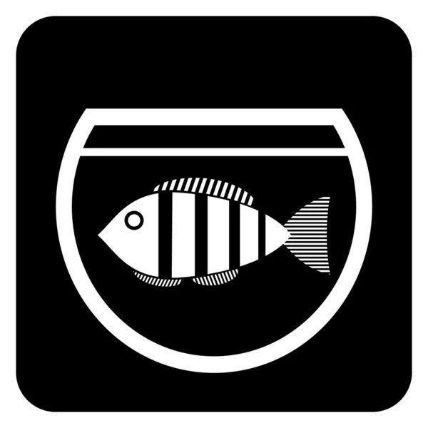 Aquarium knop — Stockvector