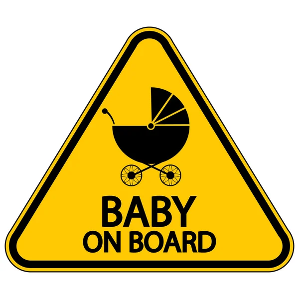 Baby on board sign — Stock Vector